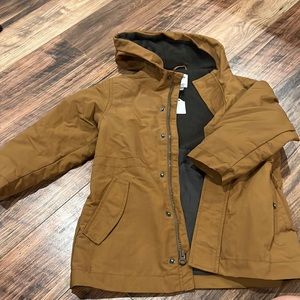 Khaki Rain Jacket, Old Navy xs 5, like new